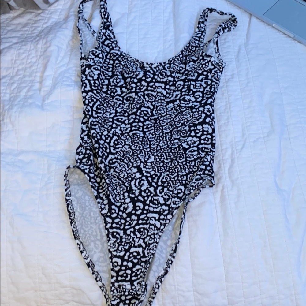 Animal print body suit (topshop)